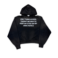Black EYES ON MY OWN PAPER Hoodie