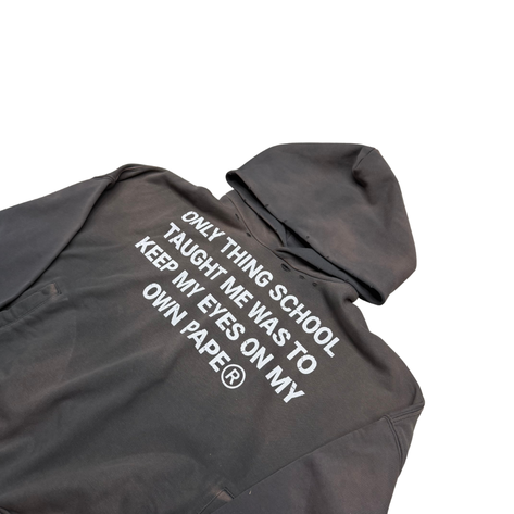 Grey EYES ON MY OWN PAPER Hoodie